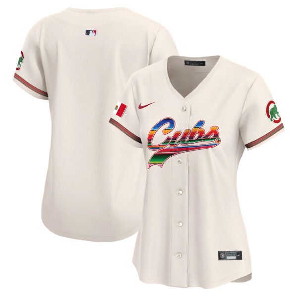 Women's Chicago Cubs Mexico Vapor Premier Limited Jersey V2 - All Stitched - Image 48