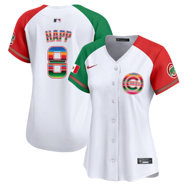 Women's Chicago Cubs Mexico Vapor Premier Limited Jersey - All Stitched - Image 19