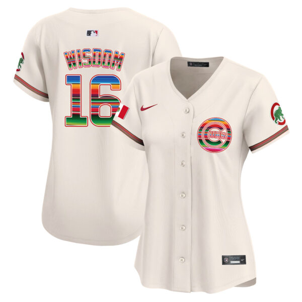 Women's Chicago Cubs Mexico Vapor Premier Limited Jersey - All Stitched - Image 47