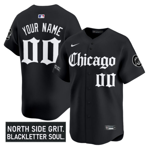Chicago Cubs 'Gothic North Side Edition' Vapor Premier Limited Custom Jersey V2 - All Stitched