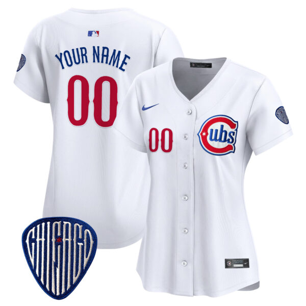Chicago Cubs Blue Alternate Vapor Premier Limited Custom Jersey - All Stitched - Image 6
