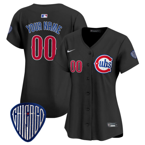 Chicago Cubs Blue Alternate Vapor Premier Limited Custom Jersey - All Stitched - Image 7