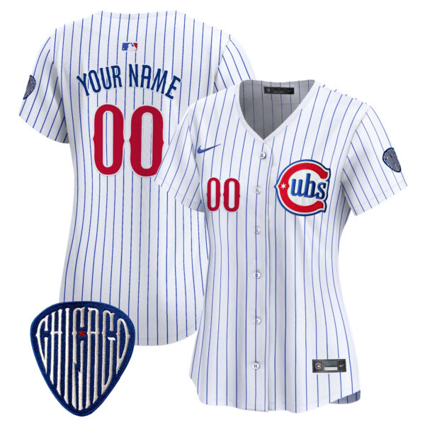 Chicago Cubs Blue Alternate Vapor Premier Limited Custom Jersey - All Stitched - Image 8