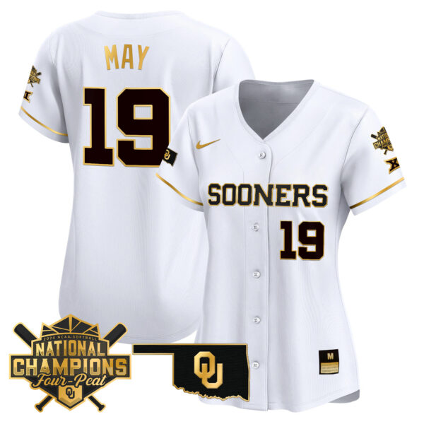Women's size - Oklahoma Women's Champions Patch Vapor Premier Limited Jersey V2 - All Stitched - Image 5