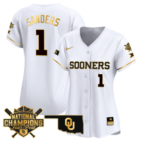 Women's size - Oklahoma Women's Champions Patch Vapor Premier Limited Jersey V2 - All Stitched - Image 7