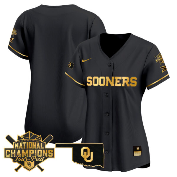 Women's size - Oklahoma Women's Champions Patch Vapor Premier Limited Jersey V2 - All Stitched - Image 16