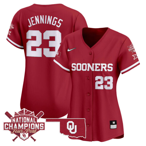 Women's size - Oklahoma Women's Champions Patch Vapor Premier Limited Jersey V2 - All Stitched - Image 18