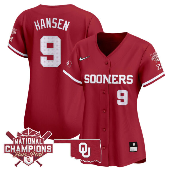 Women's size - Oklahoma Women's Champions Patch Vapor Premier Limited Jersey V2 - All Stitched - Image 19