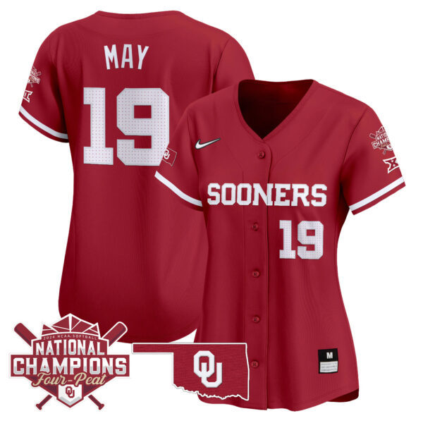 Women's size - Oklahoma Women's Champions Patch Vapor Premier Limited Jersey V2 - All Stitched - Image 21