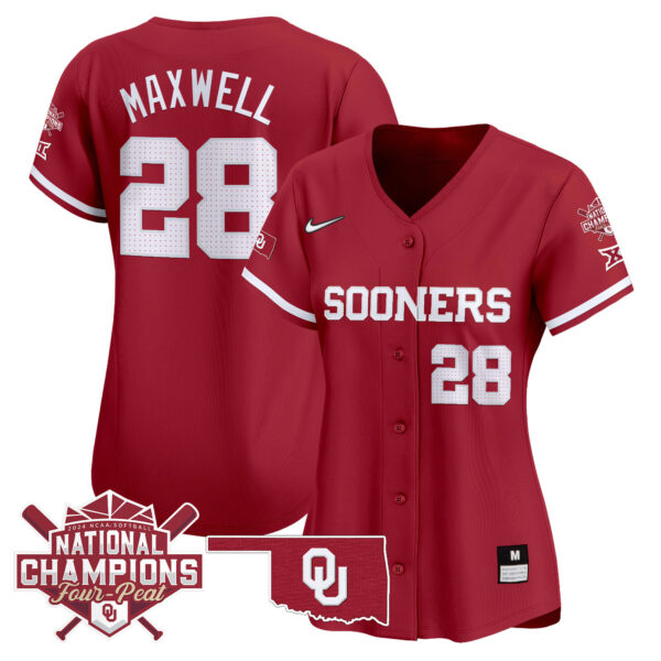 Women's size - Oklahoma Women's Champions Patch Vapor Premier Limited Jersey V2 - All Stitched - Image 22