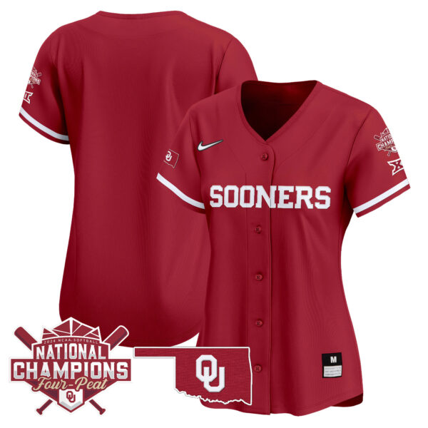Women's size - Oklahoma Women's Champions Patch Vapor Premier Limited Jersey V2 - All Stitched - Image 24