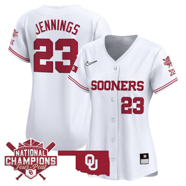 Women's size - Oklahoma Women's Champions Patch Vapor Premier Limited Jersey V2 - All Stitched - Image 26