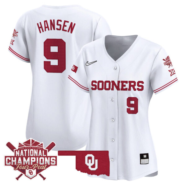 Women's size - Oklahoma Women's Champions Patch Vapor Premier Limited Jersey V2 - All Stitched - Image 27