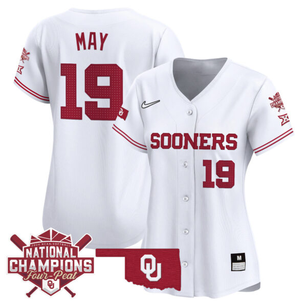 Women's size - Oklahoma Women's Champions Patch Vapor Premier Limited Jersey V2 - All Stitched - Image 29