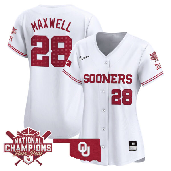 Women's size - Oklahoma Women's Champions Patch Vapor Premier Limited Jersey V2 - All Stitched - Image 30