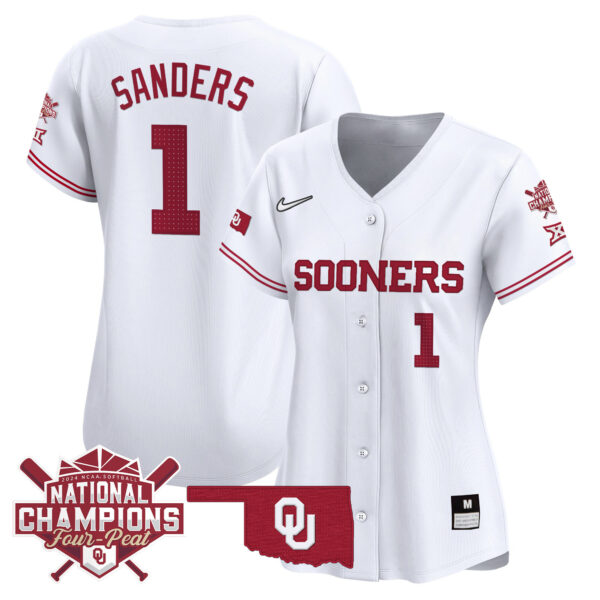 Women's size - Oklahoma Women's Champions Patch Vapor Premier Limited Jersey V2 - All Stitched - Image 31