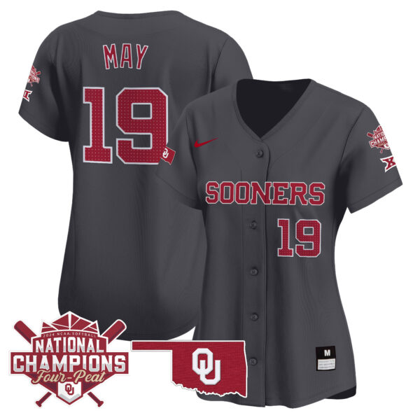 Women's size - Oklahoma Women's Champions Patch Vapor Premier Limited Jersey V2 - All Stitched - Image 45
