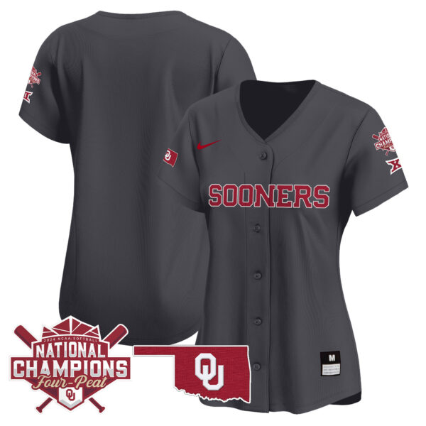 Women's size - Oklahoma Women's Champions Patch Vapor Premier Limited Jersey V2 - All Stitched - Image 48