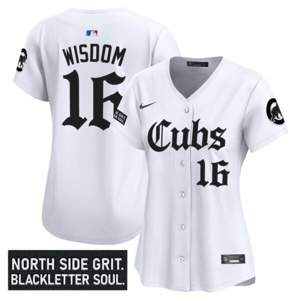 Women's Chicago Cubs 'Gothic North Side Edition' Vapor Premier Limited Jersey - All Stitched - Image 7