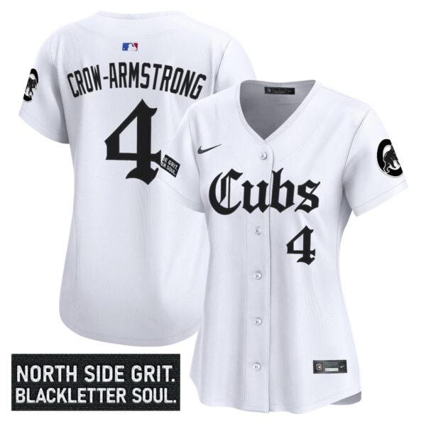 Women's Chicago Cubs 'Gothic North Side Edition' Vapor Premier Limited Jersey - All Stitched - Image 8