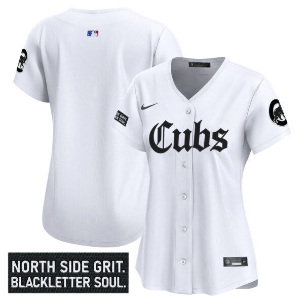 Women's Chicago Cubs 'Gothic North Side Edition' Vapor Premier Limited Jersey - All Stitched - Image 10