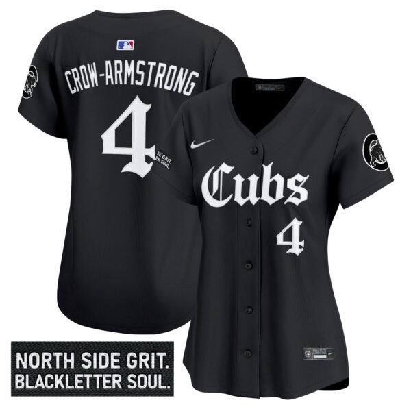Women's Chicago Cubs 'Gothic North Side Edition' Vapor Premier Limited Jersey - All Stitched - Image 18