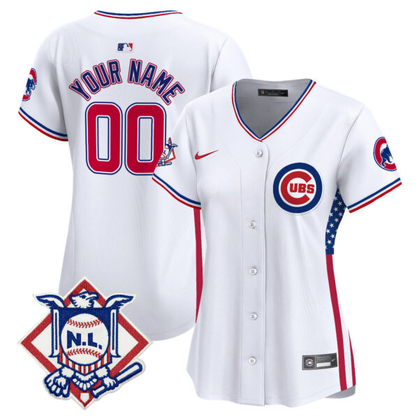 Chicago Cubs 2024 Fourth of July Vapor Premier Limited Custom Jersey V3 - All Stitched - Image 5