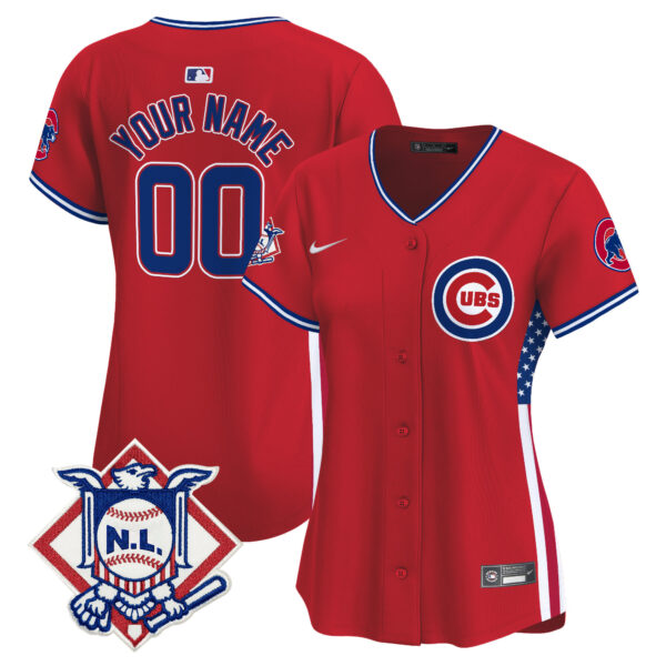 Chicago Cubs 2024 Fourth of July Vapor Premier Limited Custom Jersey V3 - All Stitched - Image 6