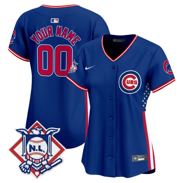 Chicago Cubs 2024 Fourth of July Vapor Premier Limited Custom Jersey V3 - All Stitched - Image 7