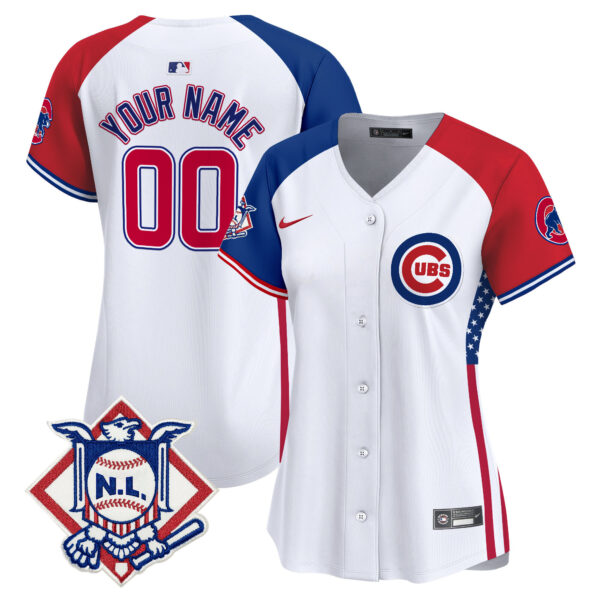 Chicago Cubs 2024 Fourth of July Vapor Premier Limited Custom Jersey V3 - All Stitched - Image 8