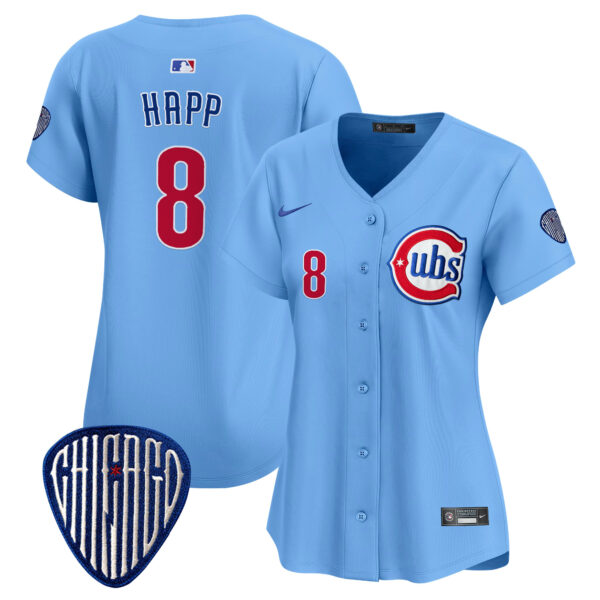 Women's Chicago Cubs Blue Alternate Vapor Premier Limited Jersey - All Stitched - Image 3