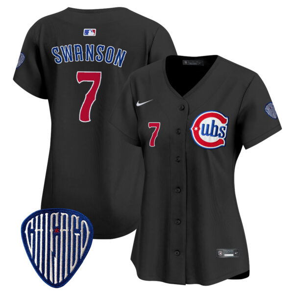 Women's Chicago Cubs Blue Alternate Vapor Premier Limited Jersey - All Stitched - Image 22