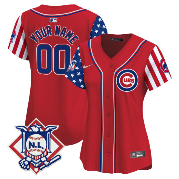 Chicago Cubs 2024 Fourth of July Vapor Premier Limited Custom Jersey V2 - All Stitched - Image 7