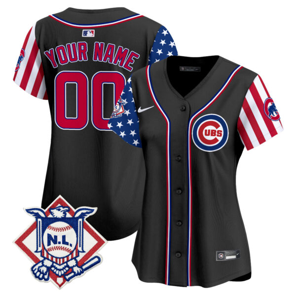Chicago Cubs 2024 Fourth of July Vapor Premier Limited Custom Jersey V2 - All Stitched - Image 9