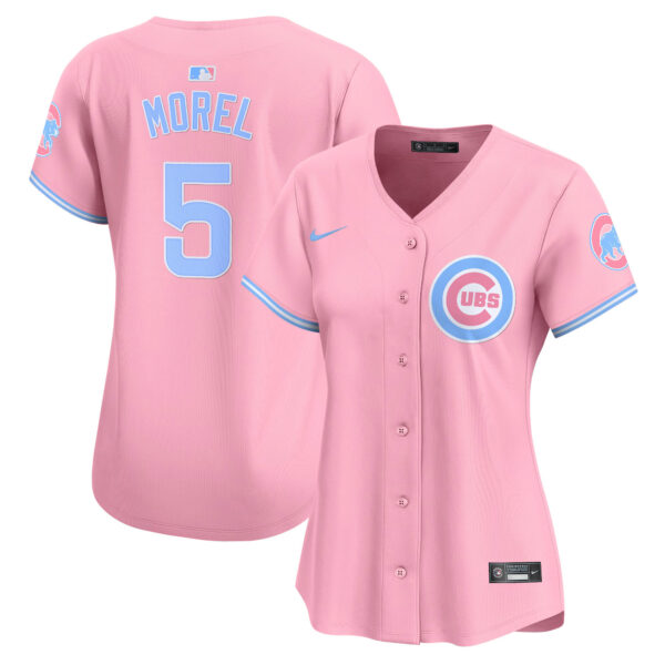 Women's Chicago Cubs Bubblegum Pink Vapor Premier Limited Jersey - All Stitched - Image 6