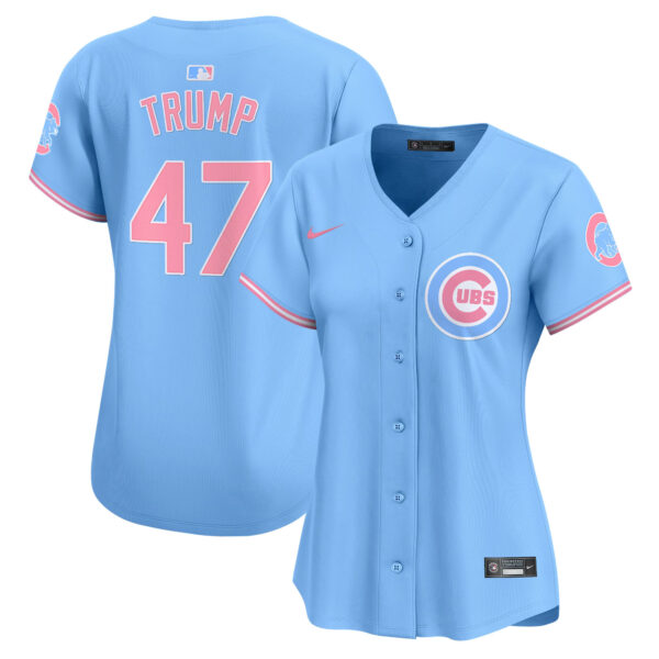 Women's Chicago Cubs Bubblegum Pink Vapor Premier Limited Jersey - All Stitched - Image 17
