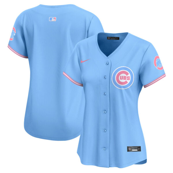 Women's Chicago Cubs Bubblegum Pink Vapor Premier Limited Jersey - All Stitched - Image 18