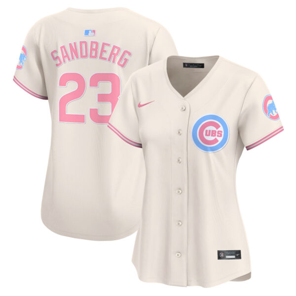 Women's Chicago Cubs Bubblegum Pink Vapor Premier Limited Jersey - All Stitched - Image 22