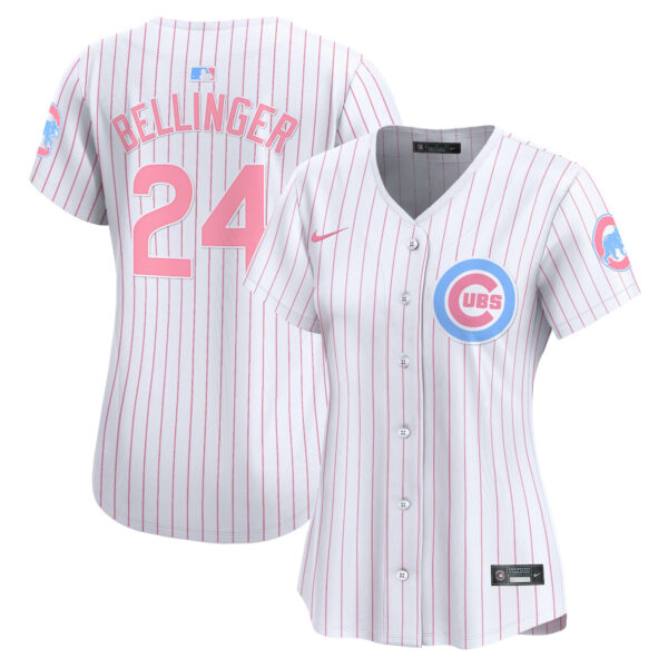 Women's Chicago Cubs Bubblegum Pink Vapor Premier Limited Jersey - All Stitched - Image 28