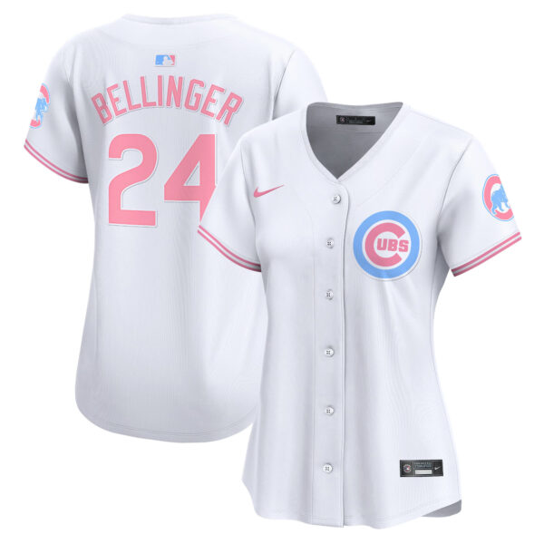 Women's Chicago Cubs Bubblegum Pink Vapor Premier Limited Jersey - All Stitched - Image 37