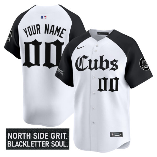 Chicago Cubs 'Gothic North Side Edition' Vapor Premier Limited Custom Jersey - All Stitched - Image 3