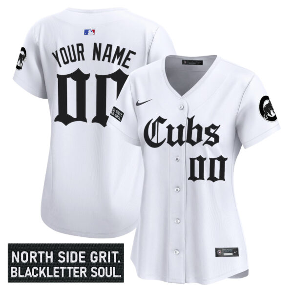 Chicago Cubs 'Gothic North Side Edition' Vapor Premier Limited Custom Jersey - All Stitched - Image 4