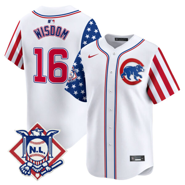 Men's Chicago Cubs 2024 Fourth of July Vapor Premier Limited Jersey - All Stitched - Image 7