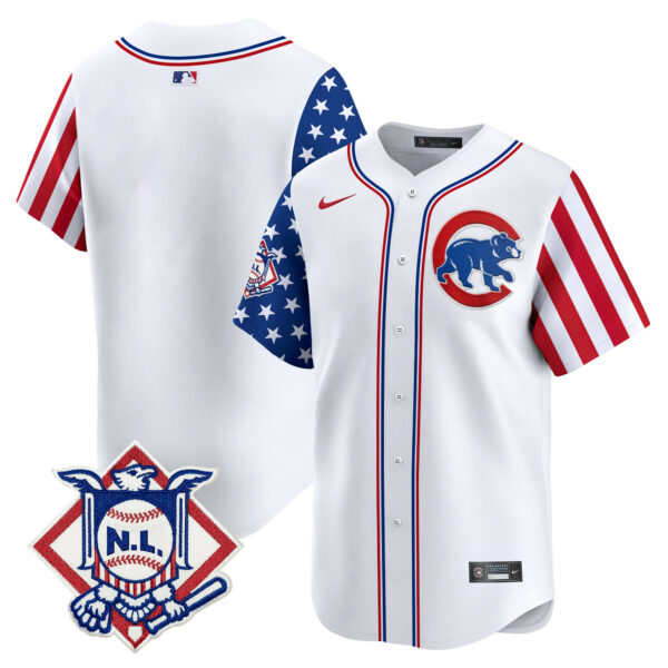 Men's Chicago Cubs 2024 Fourth of July Vapor Premier Limited Jersey - All Stitched - Image 8