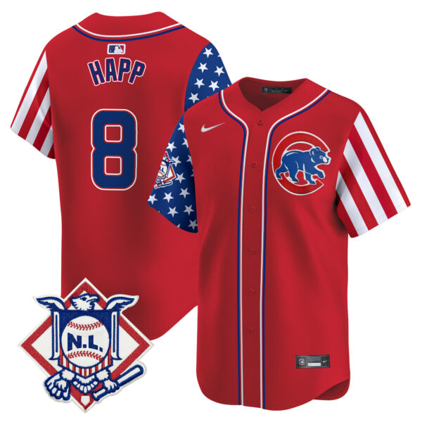 Men's Chicago Cubs 2024 Fourth of July Vapor Premier Limited Jersey - All Stitched - Image 11