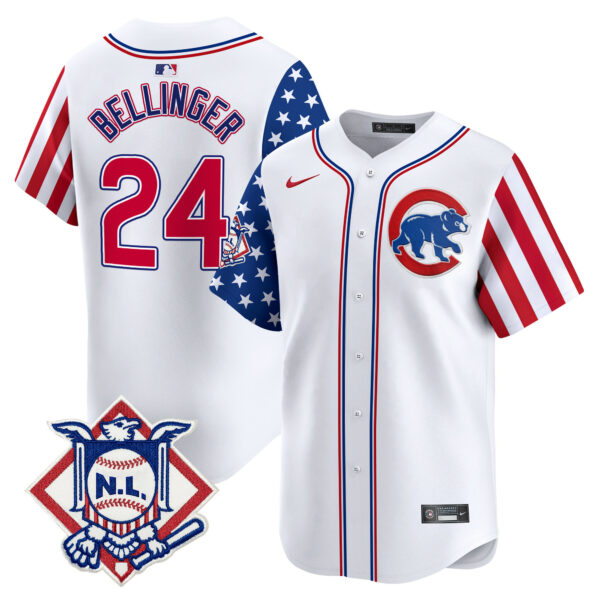 Men's Chicago Cubs 2024 Fourth of July Vapor Premier Limited Jersey - All Stitched