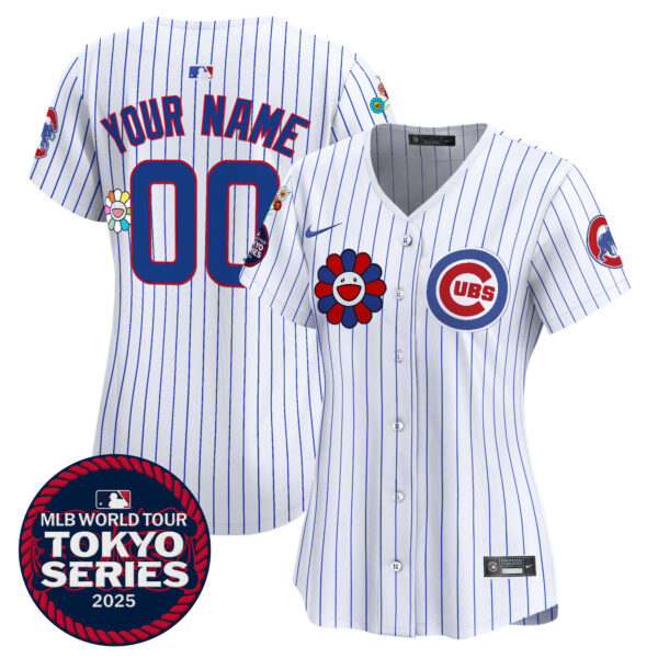 Chicago Cubs Tokyo Series 2025 Vapor Premier Limited Custom Jersey - Stitched - Image 4