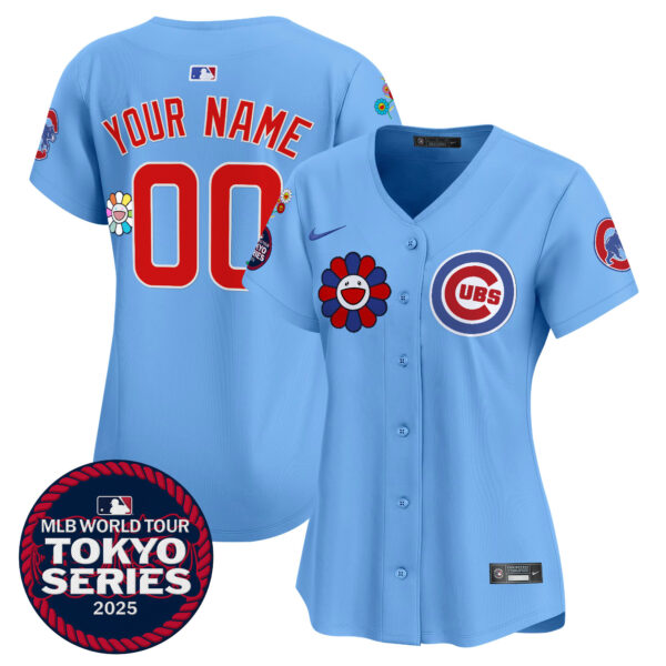 Chicago Cubs Tokyo Series 2025 Vapor Premier Limited Custom Jersey - Stitched - Image 5