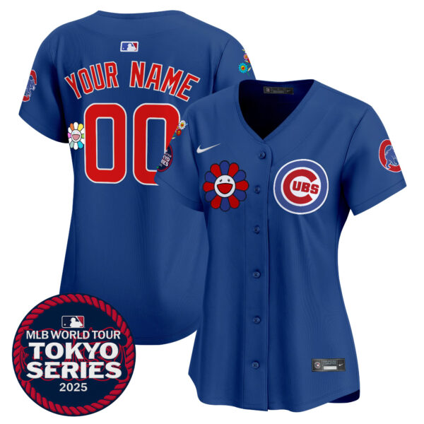 Chicago Cubs Tokyo Series 2025 Vapor Premier Limited Custom Jersey - Stitched - Image 6