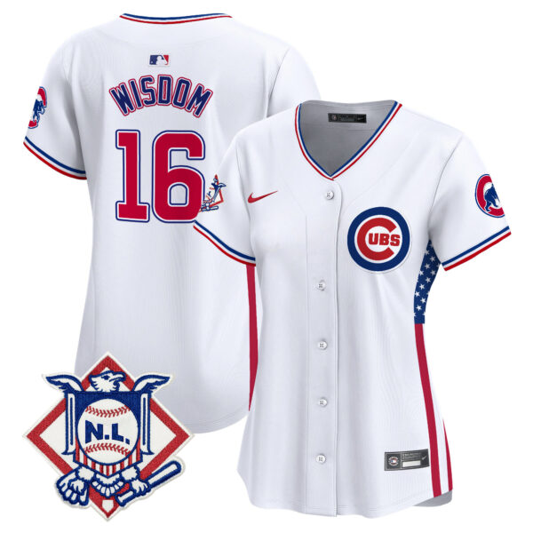 Women's Chicago Cubs 2024 Fourth of July Vapor Premier Limited Jersey V3 - All Stitched - Image 7